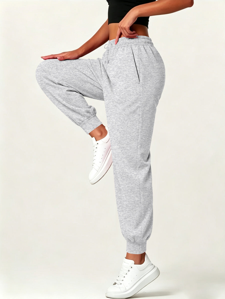 Autumn-Winter Women'S Casual Pants with Pockets - Grey