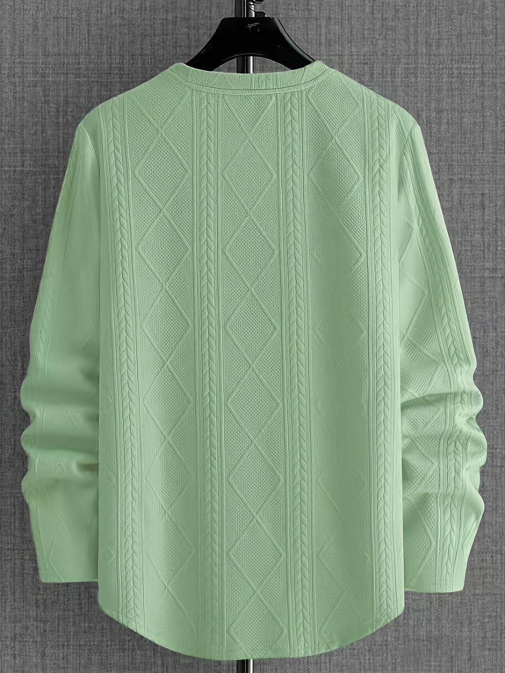 European And American Cross-Border Autumn New Men'S Casual Shirt - Light Green
