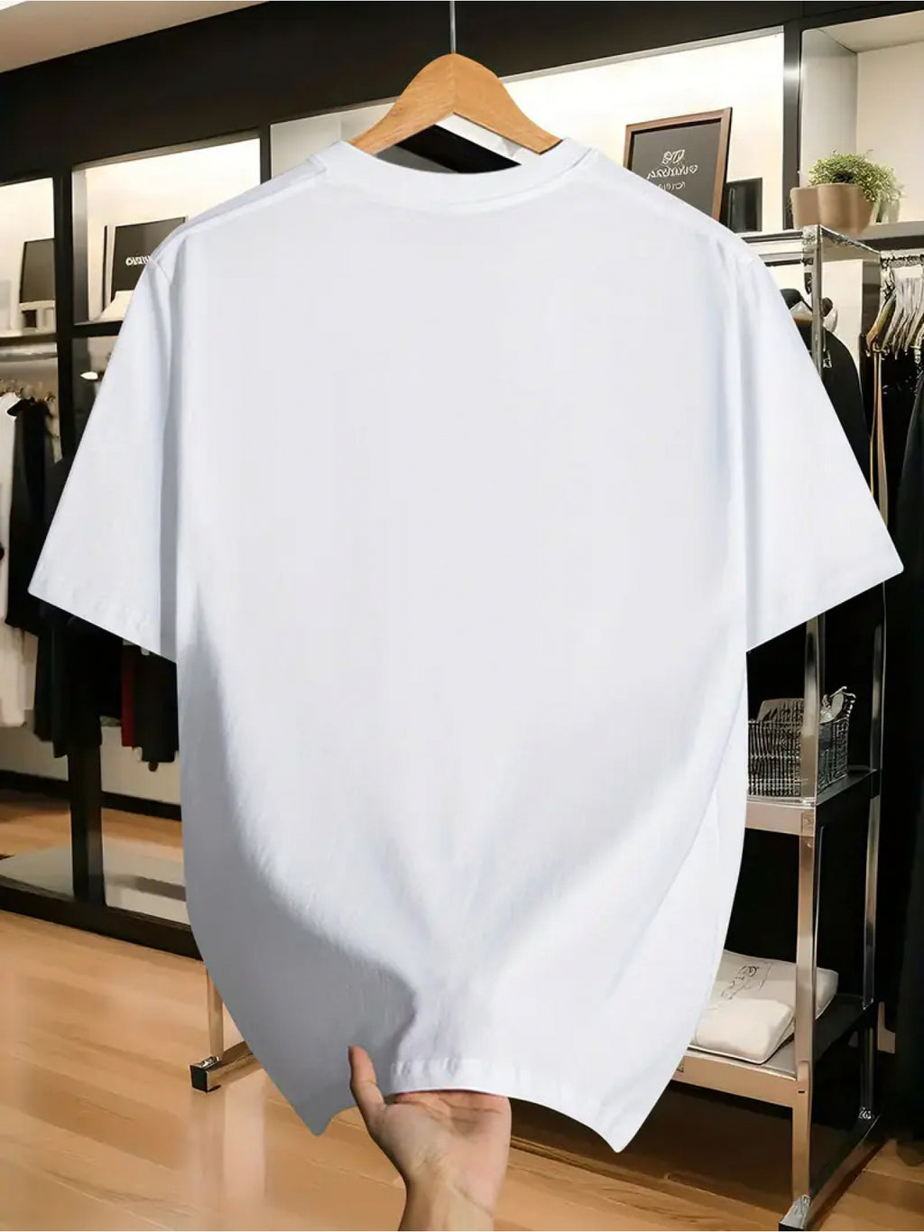 100% Cotton. Men's Short-sleeve T-shirt. Fashionable Tree Pattern, Summer Short-sleeve Casual Men's Fashion. Versatile Base Layer. Suitable for Outdoor Casual Wear - White