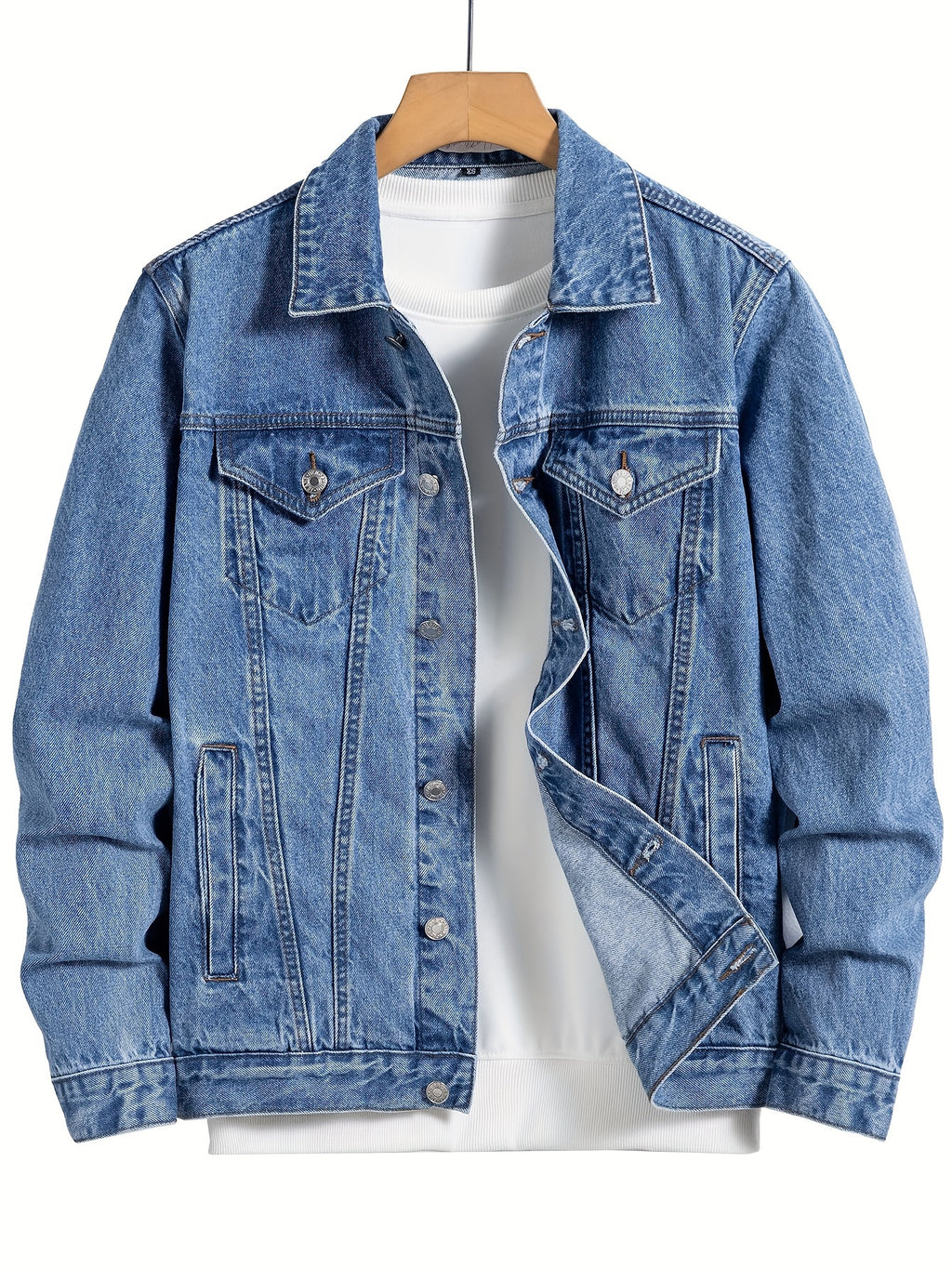 Men'S Denim Jacket - Blue