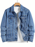 Men'S Denim Jacket - Blue