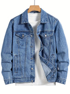 Men'S Denim Jacket - Blue
