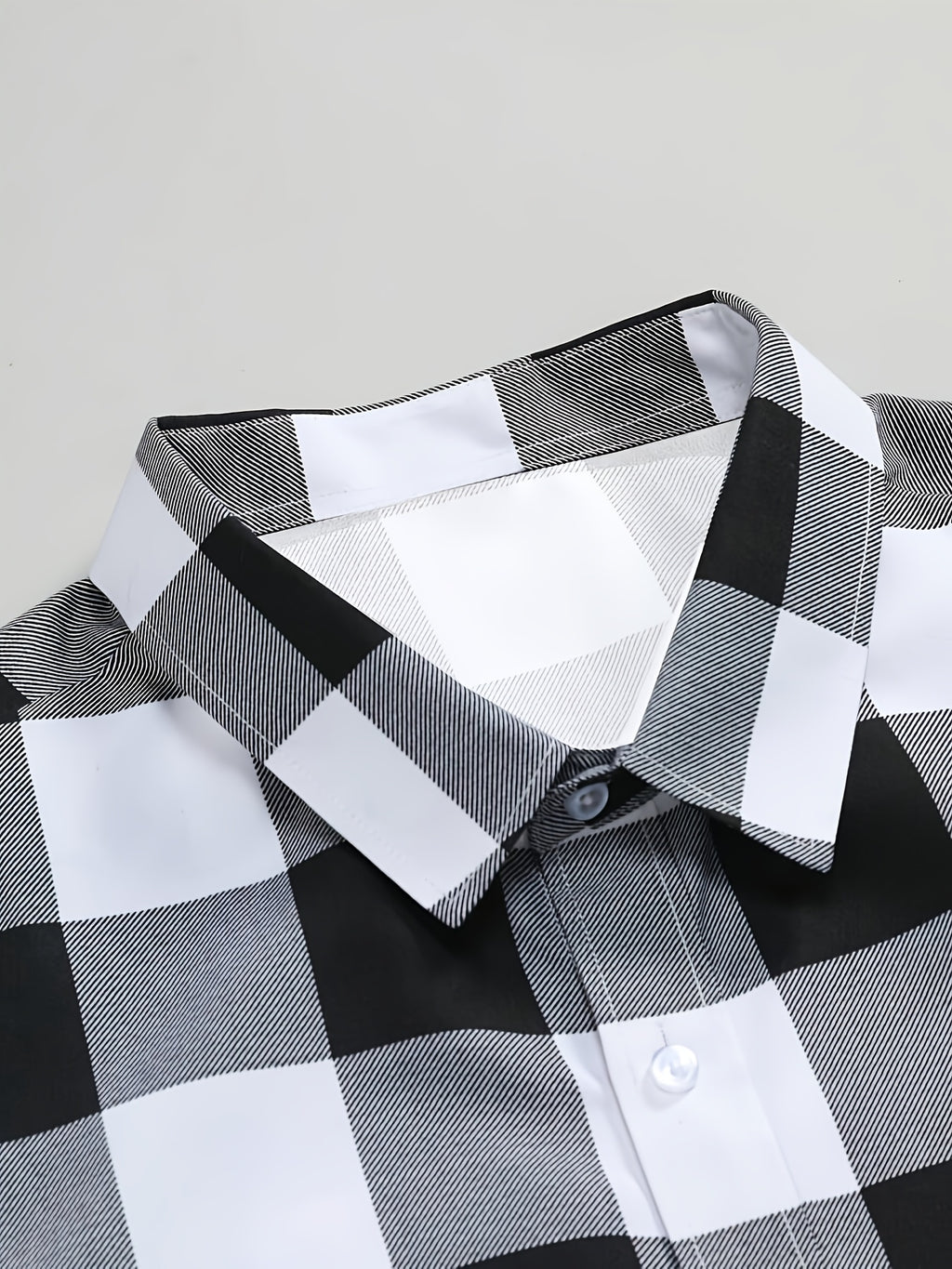 Men'S Hawaiian Casual Vacation Plaid Button-Up Short Sleeve Shirt - Multicolor
