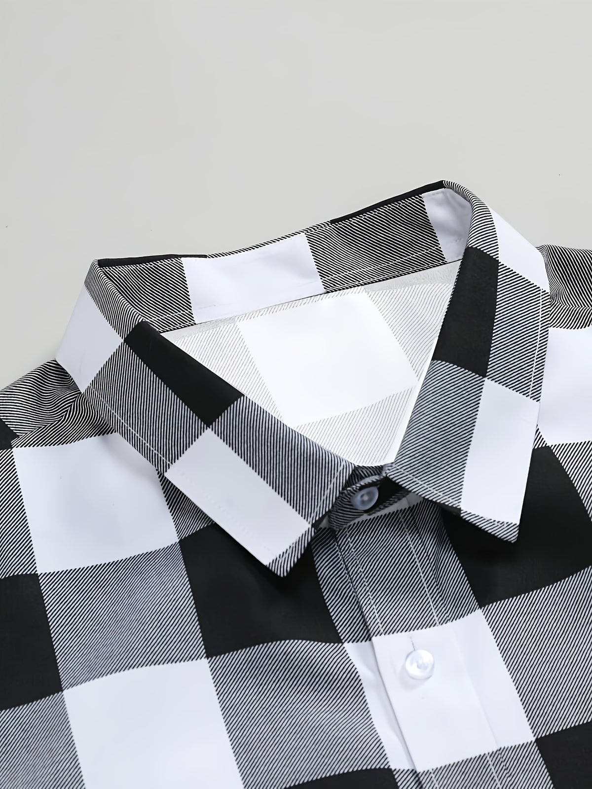 Men'S Hawaiian Casual Vacation Plaid Button-Up Short Sleeve Shirt - Multicolor