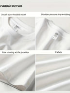 American-Style Trendy Short-Sleeved T-Shirt for Men, Summer Wear, Fashionable, Loose Fit, Trendy, Cool, Korean Style, Casual, Versatile, Round Neck, Printed Pattern, Short-Sleeved Top, Sweat-Absorbent, Breathable Sports Shirt - White