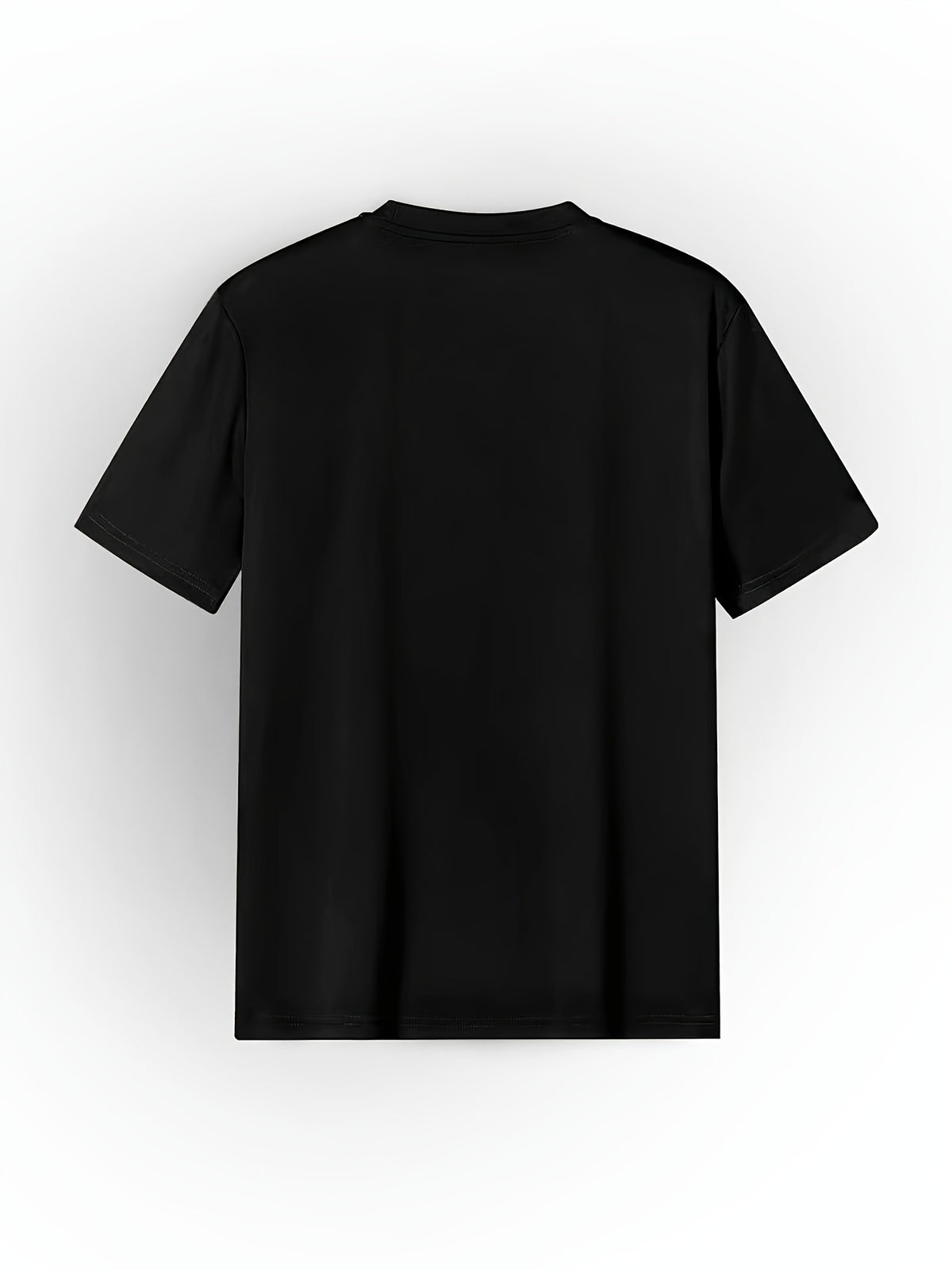 180G, 100%. Men'S Regular Fit Short Sleeve T-Shirt, Print with Location Design, High Fit Rate, All-Season Versatile - Black