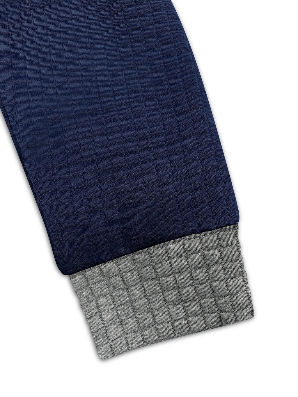 Autumn Winter Men'S Thick Jacquard Long Sleeve Cardigan Hooded Jacket Coat, Fashionable Checkered Jacquard Texture Fabric Comfortable, Suitable for Daily Outings, Outdoor Sports, Travel, And Vacation, Lightweight Comfortable Regular Fit - Navy Color