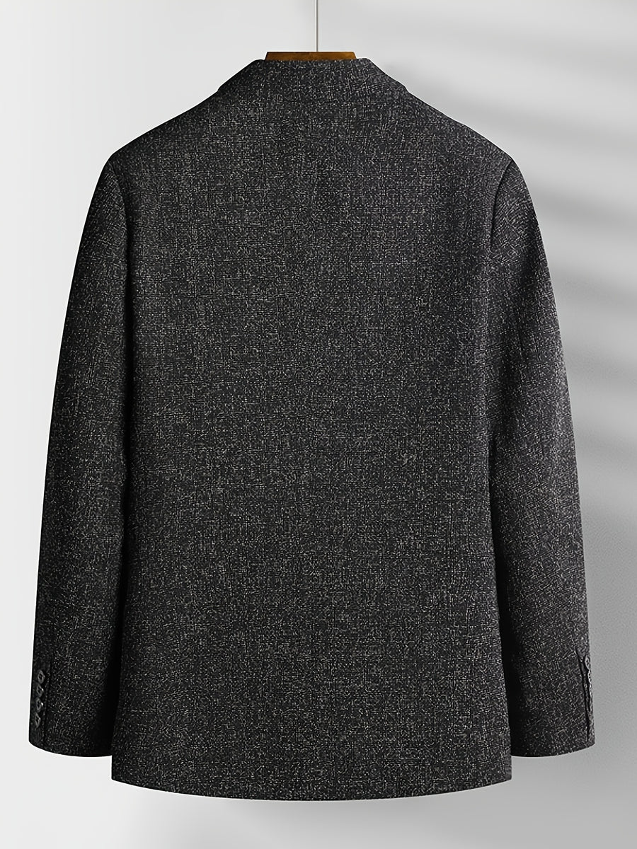 Father'S Day Gift for Men, New Chinese-Style Stand-Up Collar Jacket for Men in Spring And Autumn, Chinese Style Is Elegant And Dignified, The Version Is Slim And Not Bloated, Daily Commuting And Leisure Show a Casual Style - Deep Grey