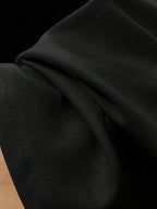Women'S Fashion Embroidered Decorative Casual Shorts - Black