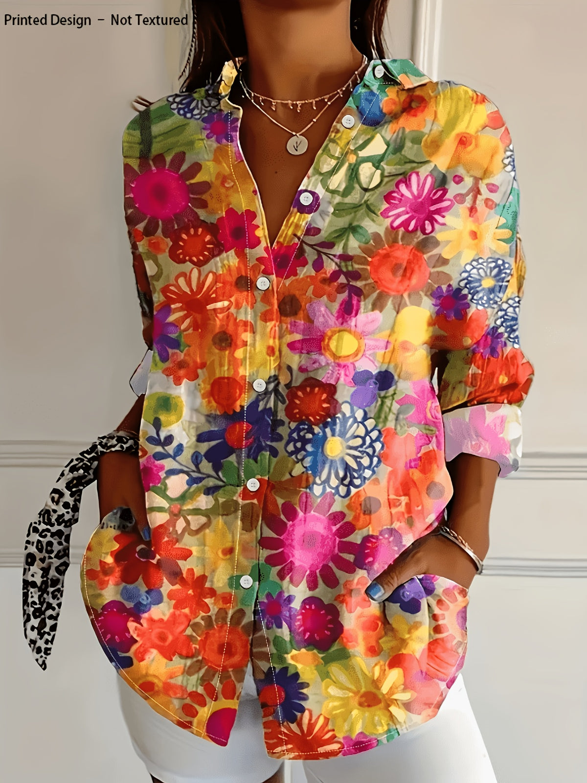 Women'S Fashion Spring Summer Shirt - Mixed colors