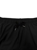 Women's Summer Casual Cropped Shorts with Elastic Waist, Drawstring, Zipper Pockets, Y2K Print, Reflective Logo, Lightweight and Breathable Fabric. Suitable for,, Family Travel, Vacations, and Daily Commuting. A Great Gift for Holidays - Black