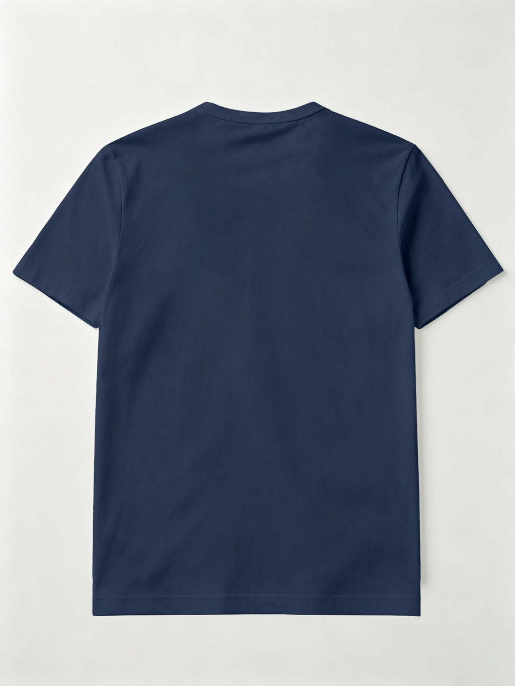 2pcs Set of Men'S Solid Color T-Shirts, Summer Classic Henley Shirts, Suitable for Casual Wear - Navy Color