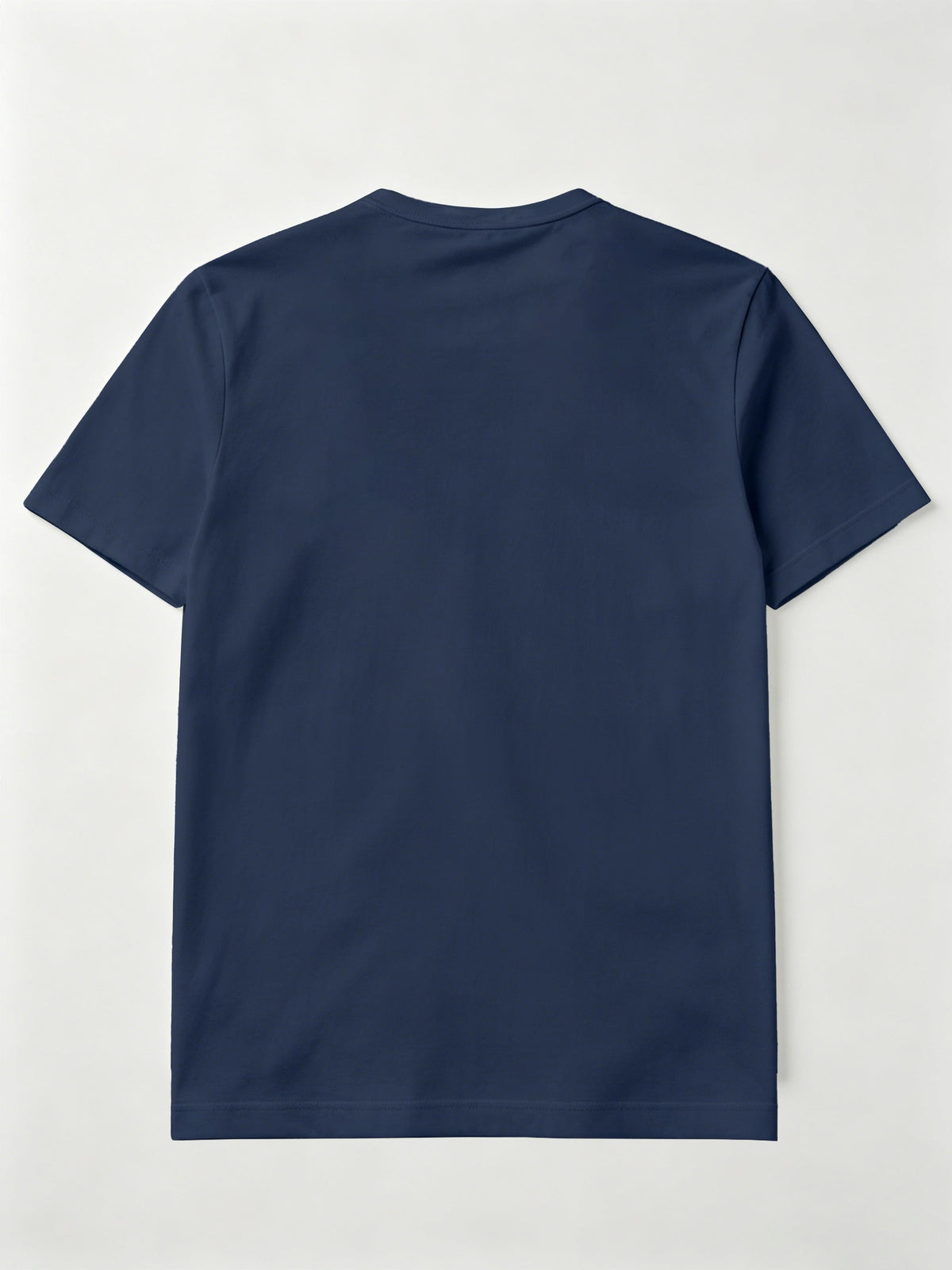 2pcs Set of Men'S Solid Color T-Shirts, Summer Classic Henley Shirts, Suitable for Casual Wear - Navy Color