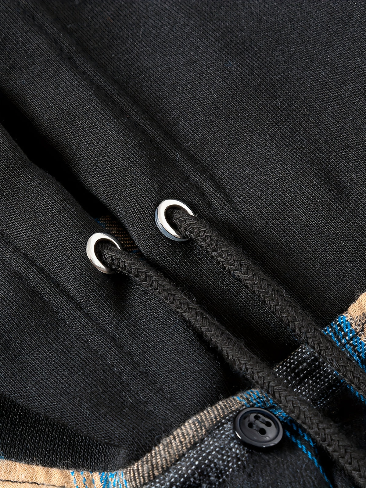Men's Hooded Sweatshirt - Grid 1