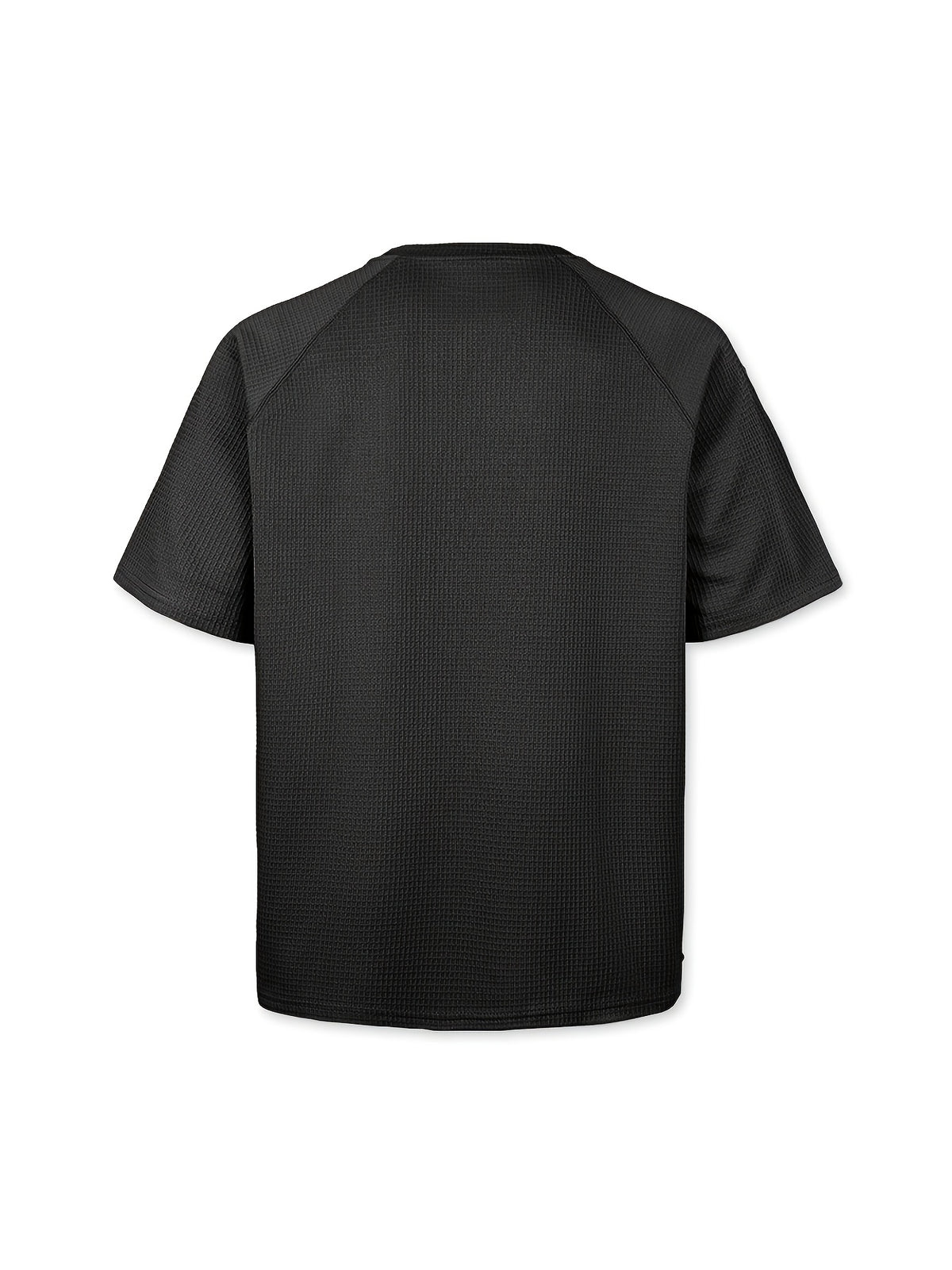 3pcs Set Men'S Waffle Knit Short-Sleeve T-Shirts, Lightweight And Breathable Crew Neck Tops. Suitable for Daily Casual Wear, Summer Vacations And Outdoor Activities. Loose Cut, Soft And Comfortable Fabric, Versatile Daily Fashion Style - White+gray+black