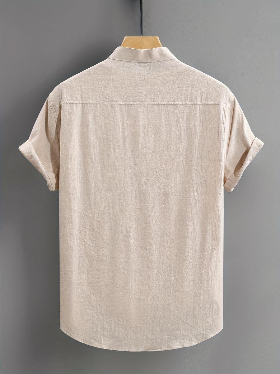 Men's Casual Shirt - Apricot