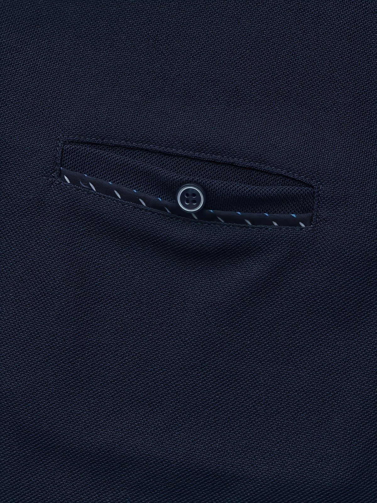 Men's New Polo Shirt, Piqué Soft Fabric, Faux Pocket, Outdoor Casual Business Breathable Polo Shirt, Suitable for Vacation and Business Occasions, Essential for Daily Casual Wear - Navy Color