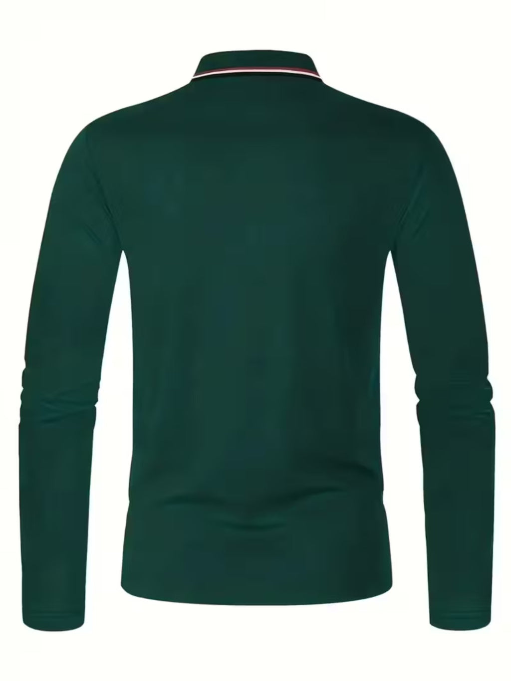 Smoke Pattern Men'S Summer Long-Sleeved Shirt Polo Shirt Golf Shirt Fabric Soft Comfortable Breathable Outdoor Sports Or Home Men'S Daily Matching YD253 - Dark Green