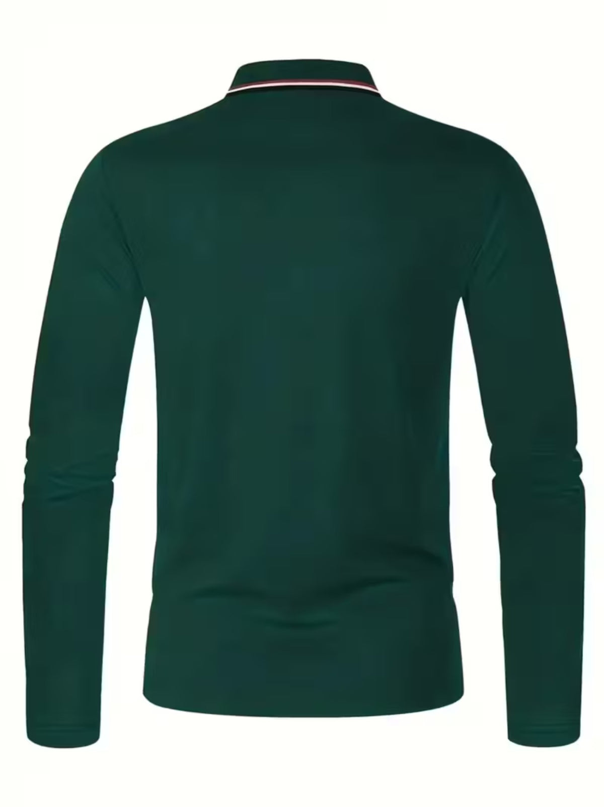 Smoke Pattern Men'S Summer Long-Sleeved Shirt Polo Shirt Golf Shirt Fabric Soft Comfortable Breathable Outdoor Sports Or Home Men'S Daily Matching YD253 - Dark Green