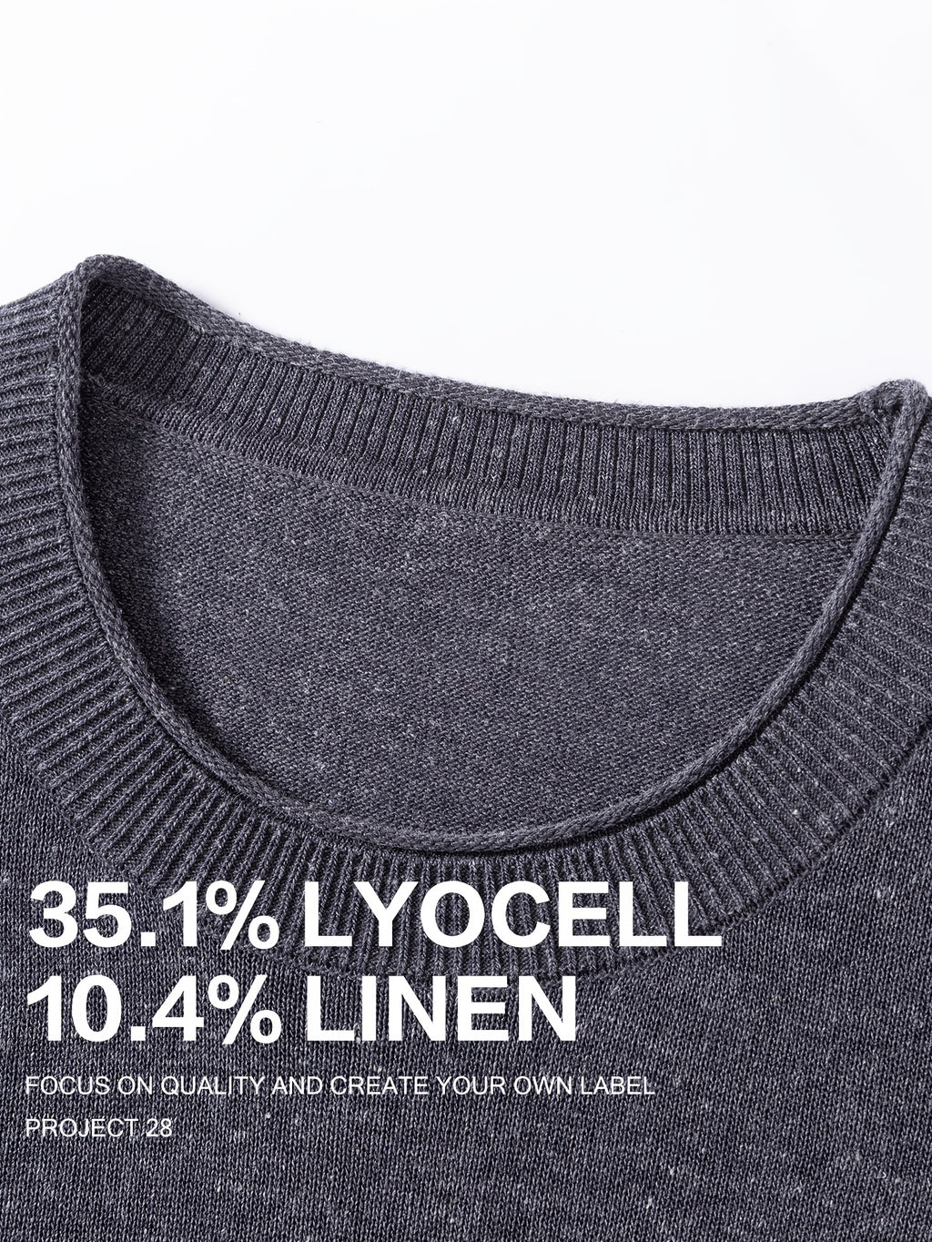 35.1% Lyocell And 10.4% Linen High-Quality Light Luxury Men'S Short Sleeve Round Neck Pullover Knit T-Shirt Fashion Casual Suitable for Outdoor Sports Golf Base Layer Floral Yarn Knit Fabric Collar Rolled Edge Craft Easy Commute Light Business Style - Night Blue