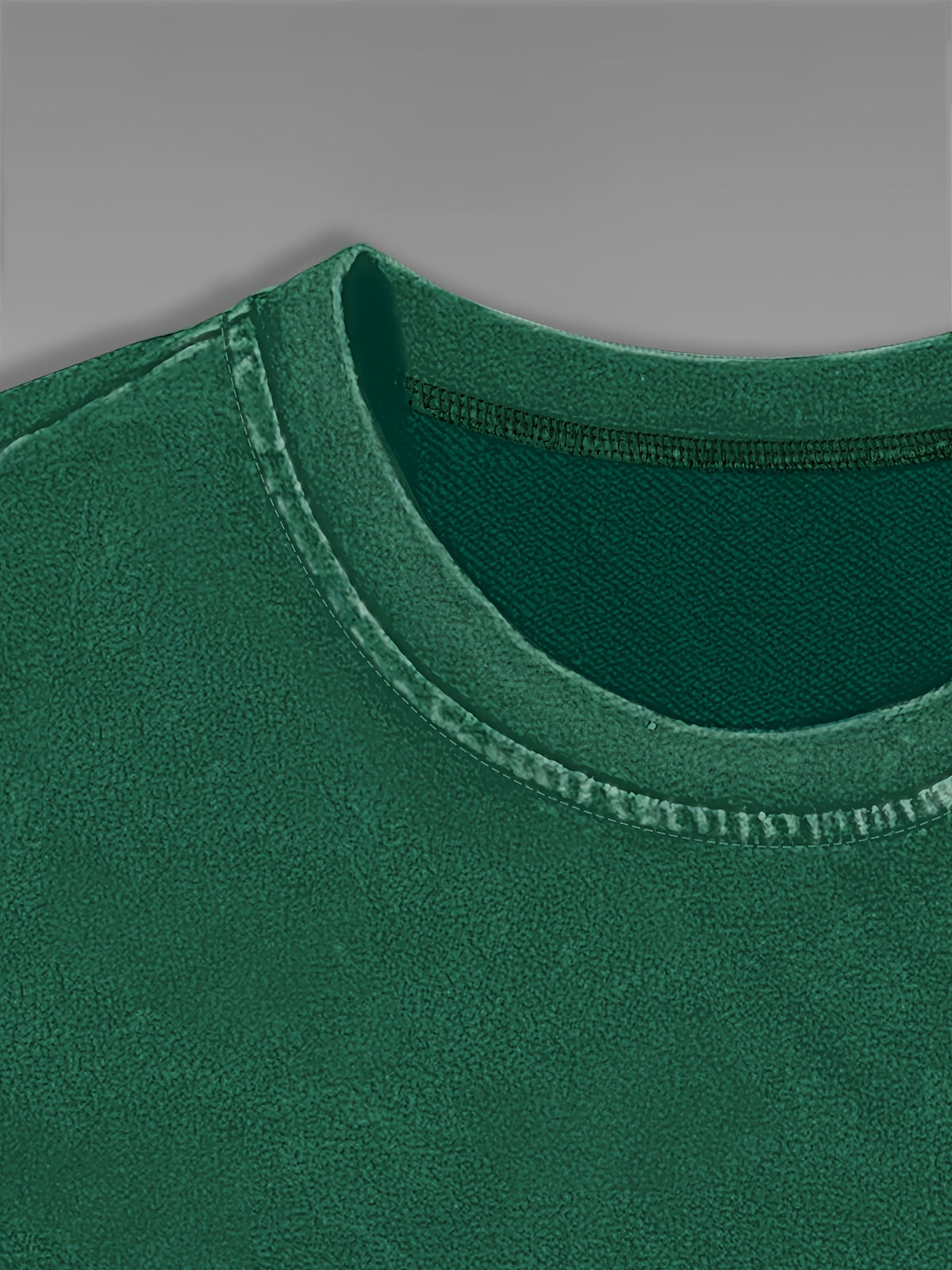 Cat Print Loose Round Neck Fashion Women's Wash Short Sleeve, Women's Clothing - Dark Green