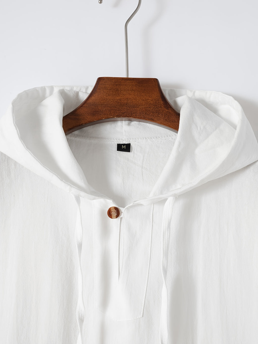 Men'S Solid Color Sleeveless Fashion Sports Hooded Top - White