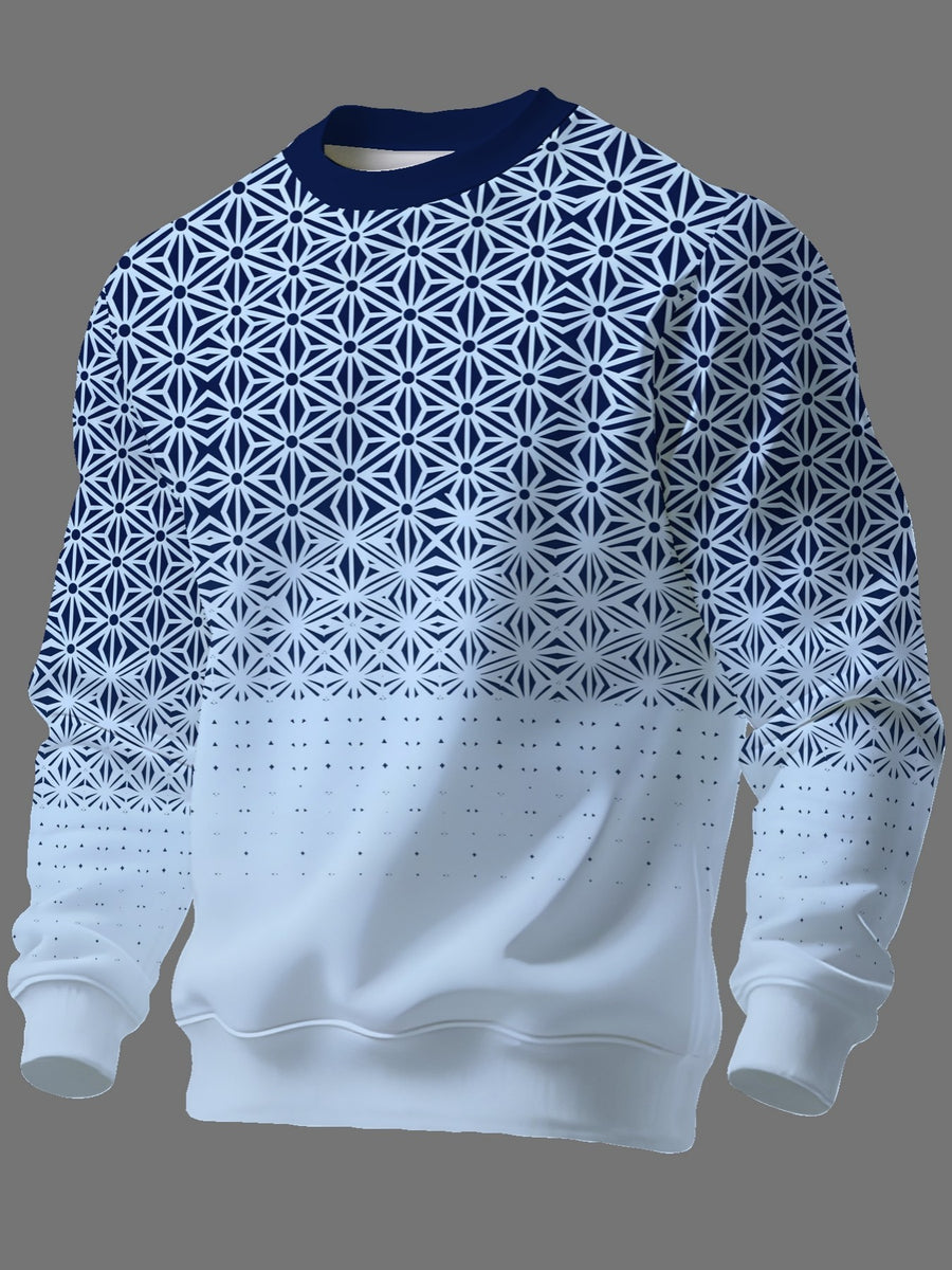 Men's Crew Neck Long Sleeve Sweatshirt for Spring and Autumn Fashion - Mixed colors
