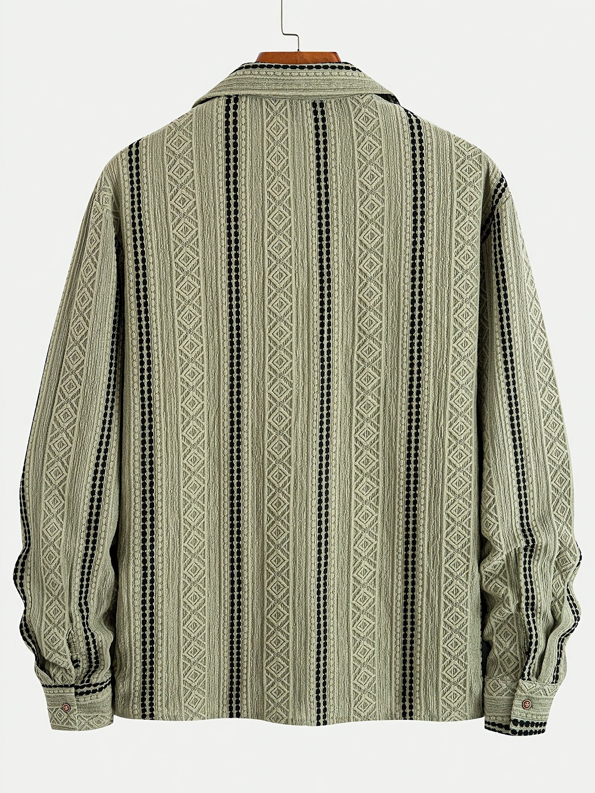 Men's Casual Long-sleeve Shirt, Suitable for Spring and Autumn Wear, an Essential Choice for Daily Work Commutes - fern green