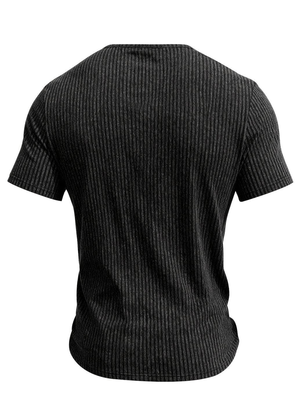 Pearson OBM Men's High-Quality Clothing - Men's Heavy-Duty Henley Shirt - Single-Button Collar & Chest Placket, Casual Button-Front Blouse, Thick, Soft, and Comfortable Fabric, Machine Washable Solid Color Sweater - Versatile for Smart-Casual - Black