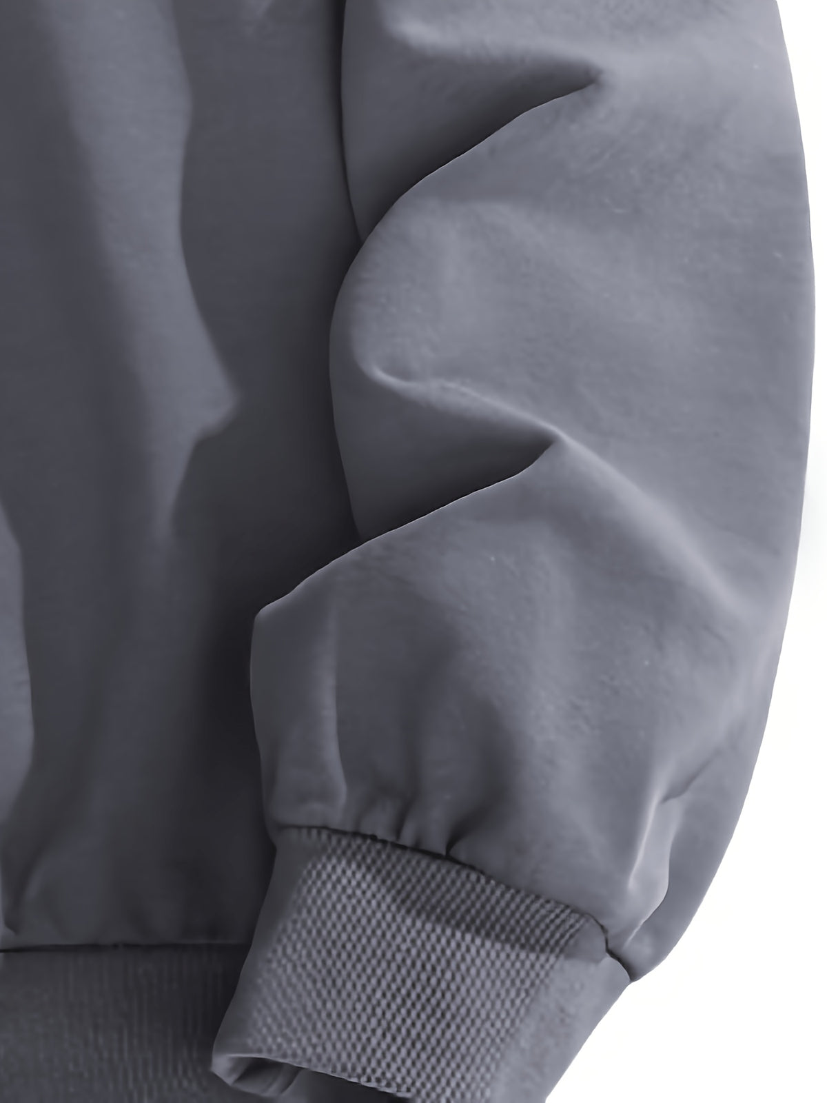 Men'S Crew Neck Sweatshirt, Spring And Autumn Printed Pullover Top, Youth Loose Casual Versatile Long Sleeve Base Shirt - Dark Gray