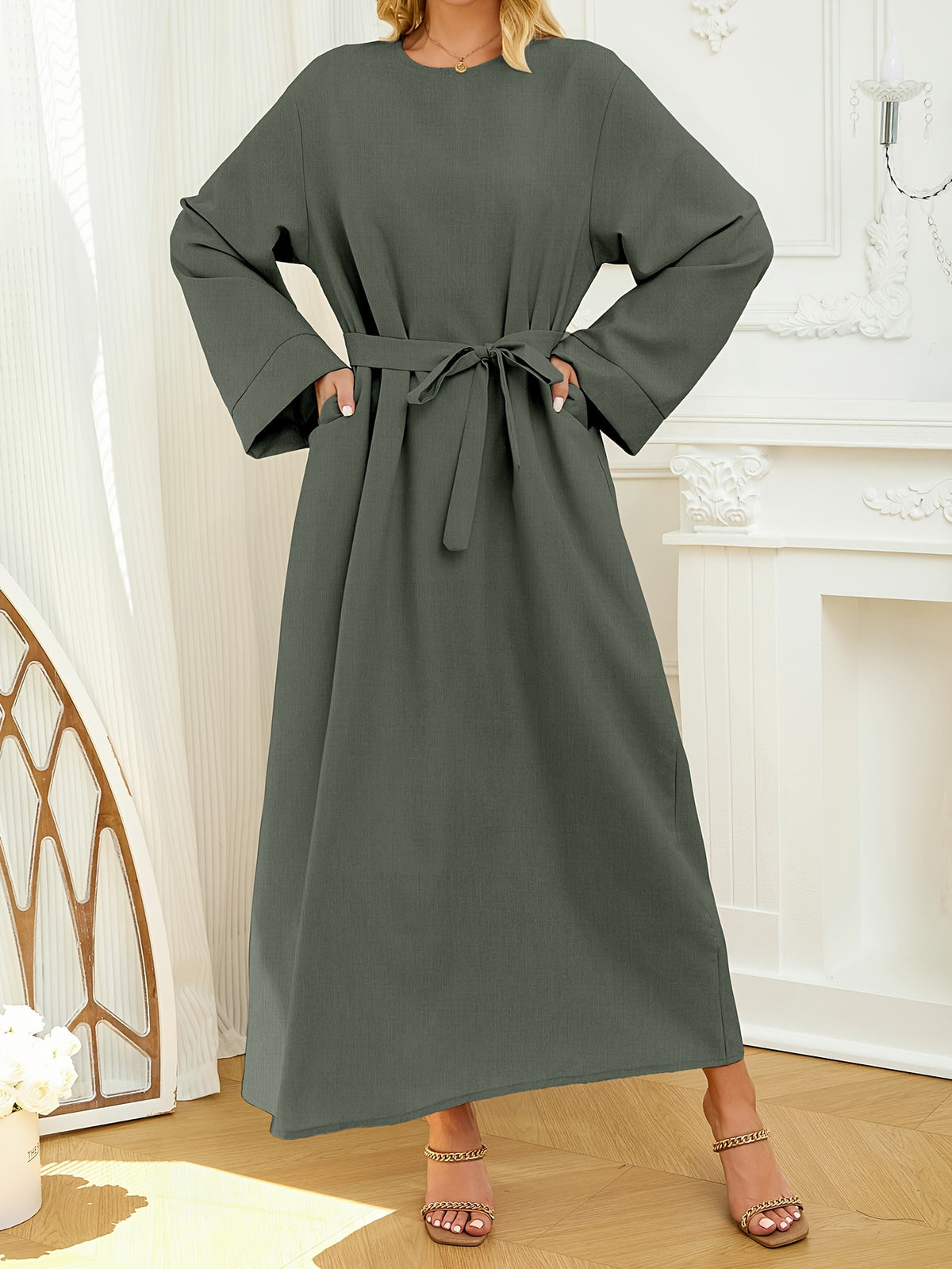 Muslim Robe - Army Green