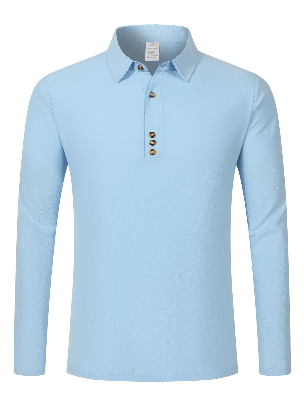 2pcs Set Men'S Autumn New Style Long Sleeve Shirt Suitable for Daily Wear - Blue+Green
