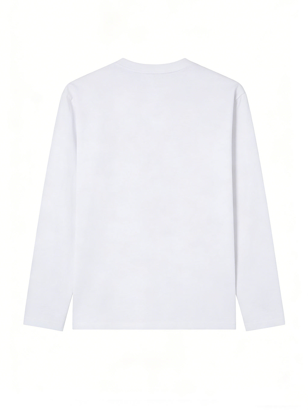Women'S Fashion Casual Round Neck Long Sleeve T-Shirt, 100% with Lettered Stripe Pattern, Stylish Easy Comfortable Loose Fit - White