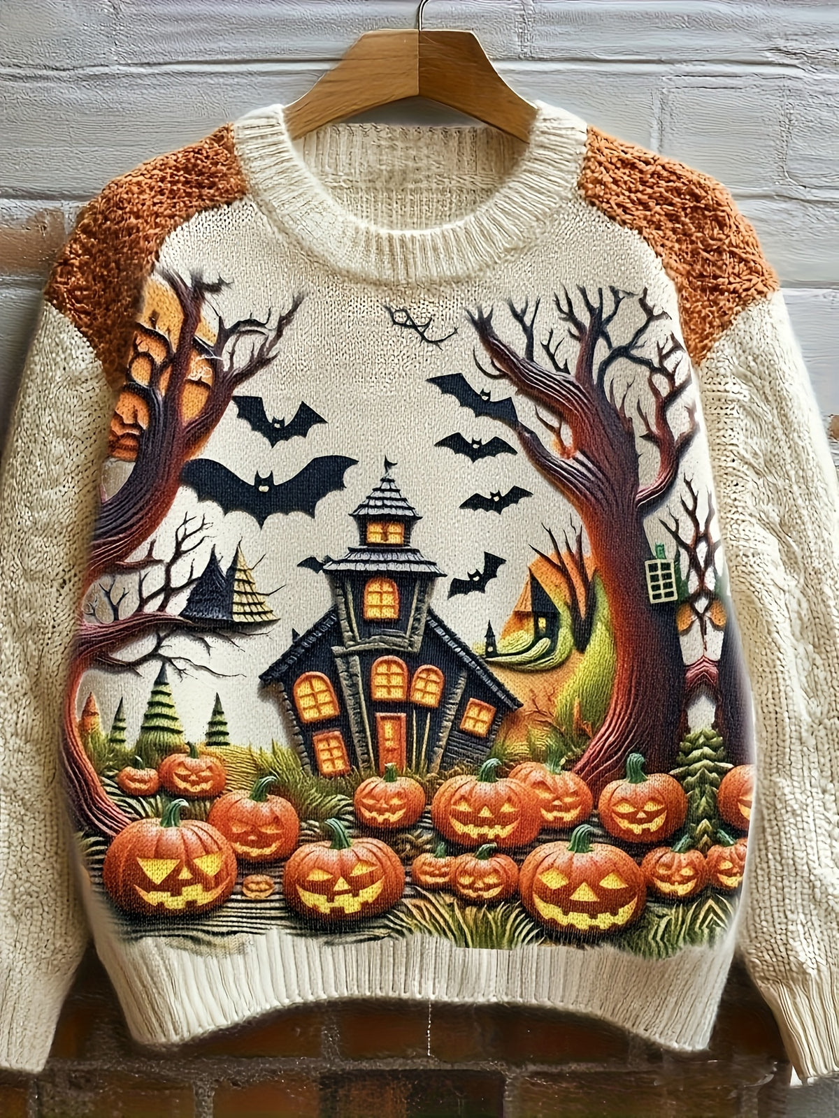 Women's Printed Pullover Sweater - Autumn and Winter - Mixed Color WS1