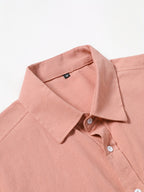 Men'S Casual Shirt - Orange-Red