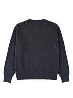 OBM Premium Gray Round Neck Short Knit Cardigan Men'S Fall Winter Loose Lazy Style Single-Button Soft Versatile Casual Sweater Coat - Dark Gray