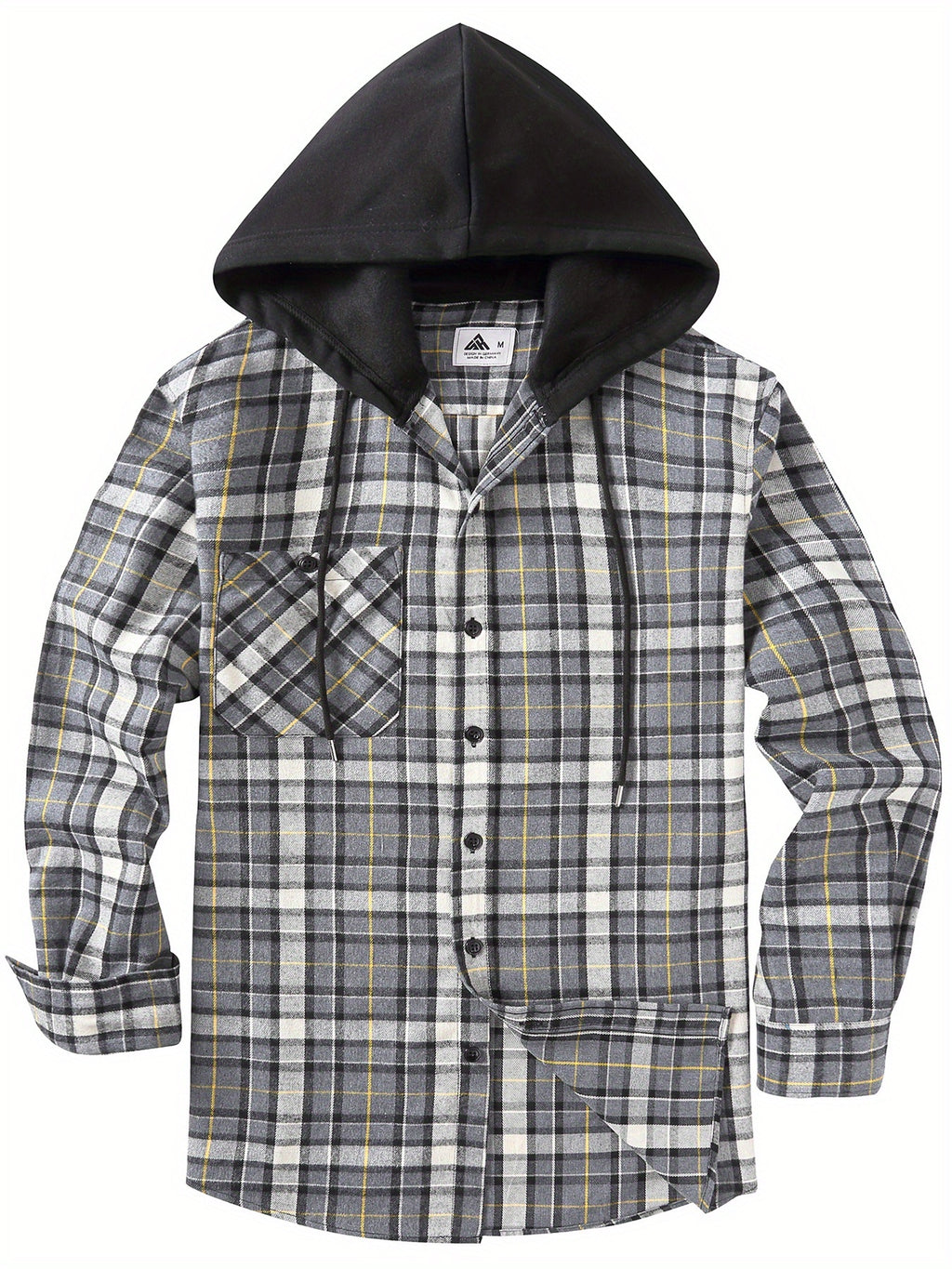 Men's Hooded Sweatshirt - Grid 3