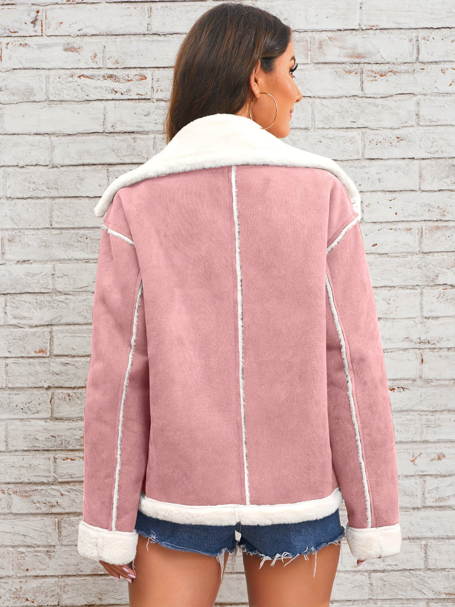 Lamb Women's Winter Coat - Pink Color