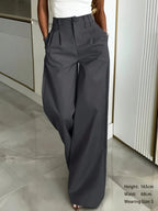 Women's Trousers, Casual Commuter All-Season Suit Pants - Grey