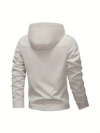 Men's Freedom Wings Windbreaker Jacket, Casual Windproof Outerwear, Casual Attire Men's Clothing Gift - Khaki