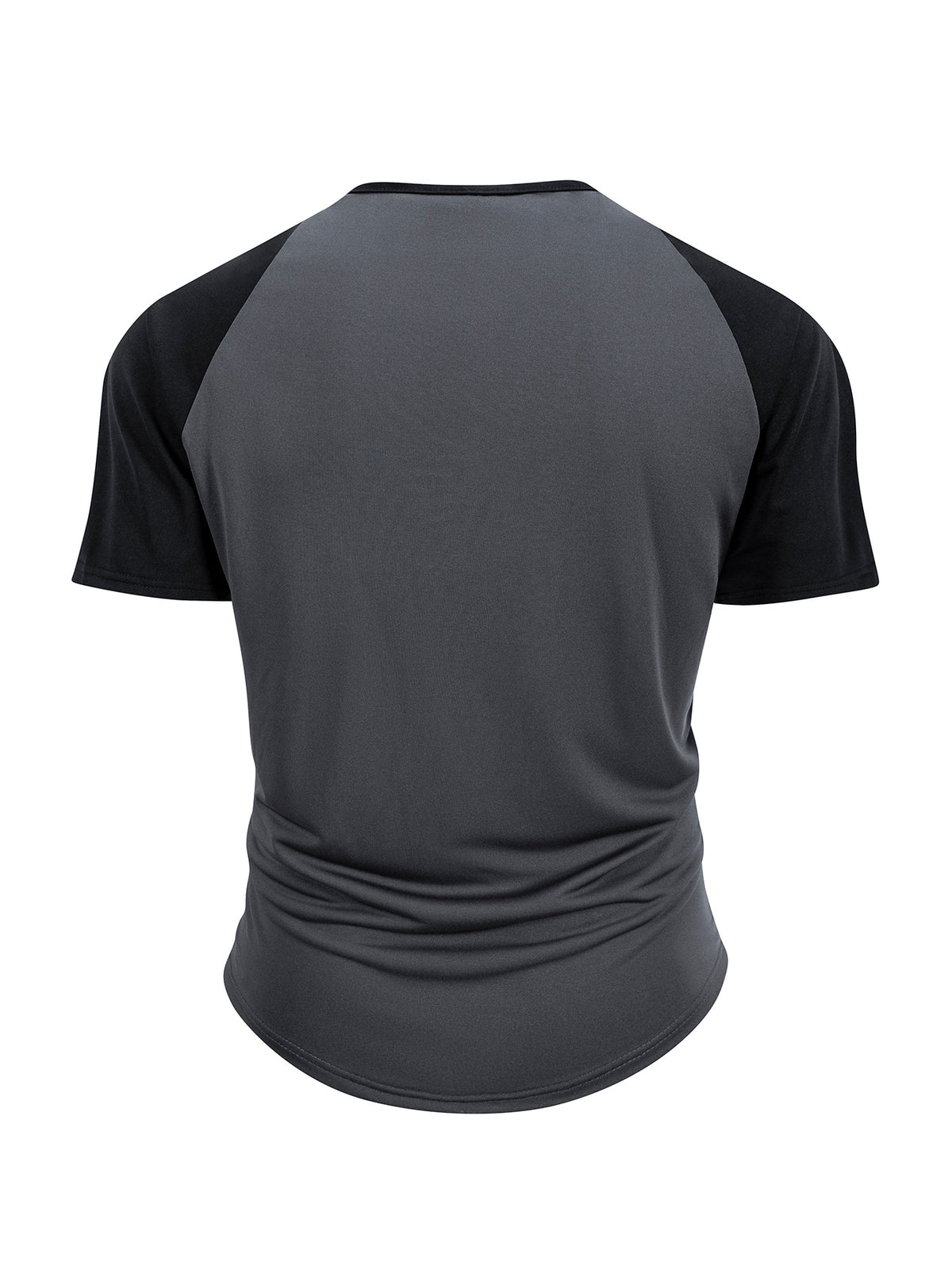1 Men's Summer V-Neck Casual T-Shirt, Breathable and Lightweight Street Fashion Short-Sleeve Top, Daily Office Business Contrast Color Design Henley Shirt with Button- Collar, Suitable for Outings, Home, Work, Travel, Cycling, and Streetwear - Dark Gray