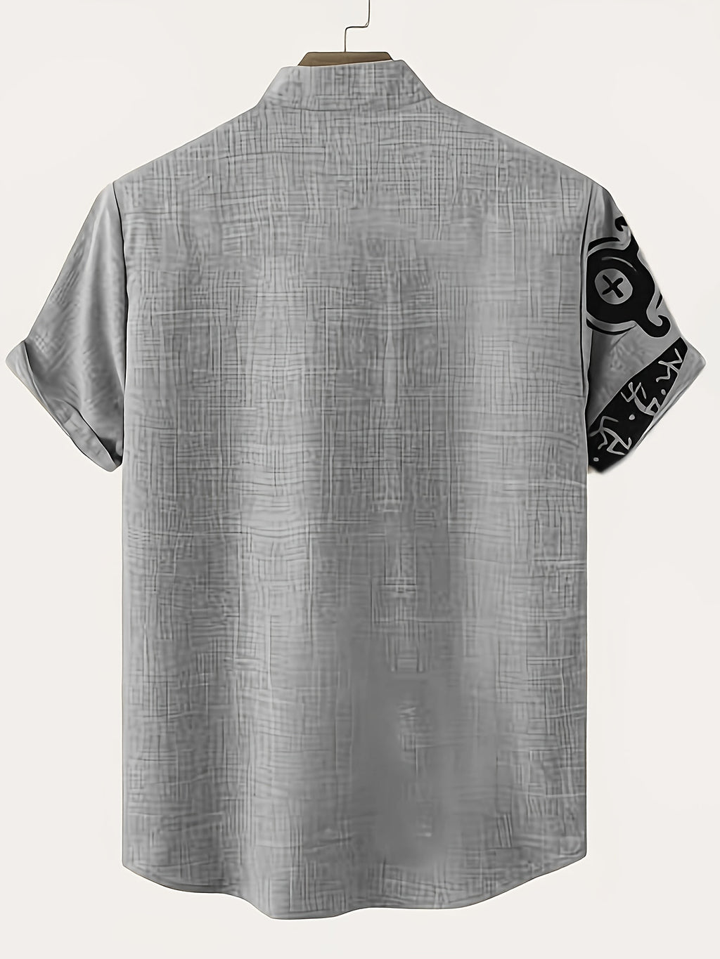 Men'S Classic Short-Sleeve Shirt with Lapel - Casual Button-Up Design for Summer Daily Wear, Vacation Destinations, And Outdoor Activities - Mixed Color 3