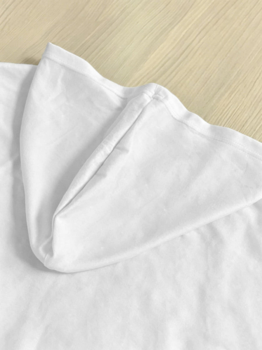 Loose-Fit Comfortable Style, Hooded Design with Printed Pattern, Comfortable And Versatile Style, New Summer Y2K Style Women'S, Elegant, Fashionable, And Comfortable T-Shirt Top - White
