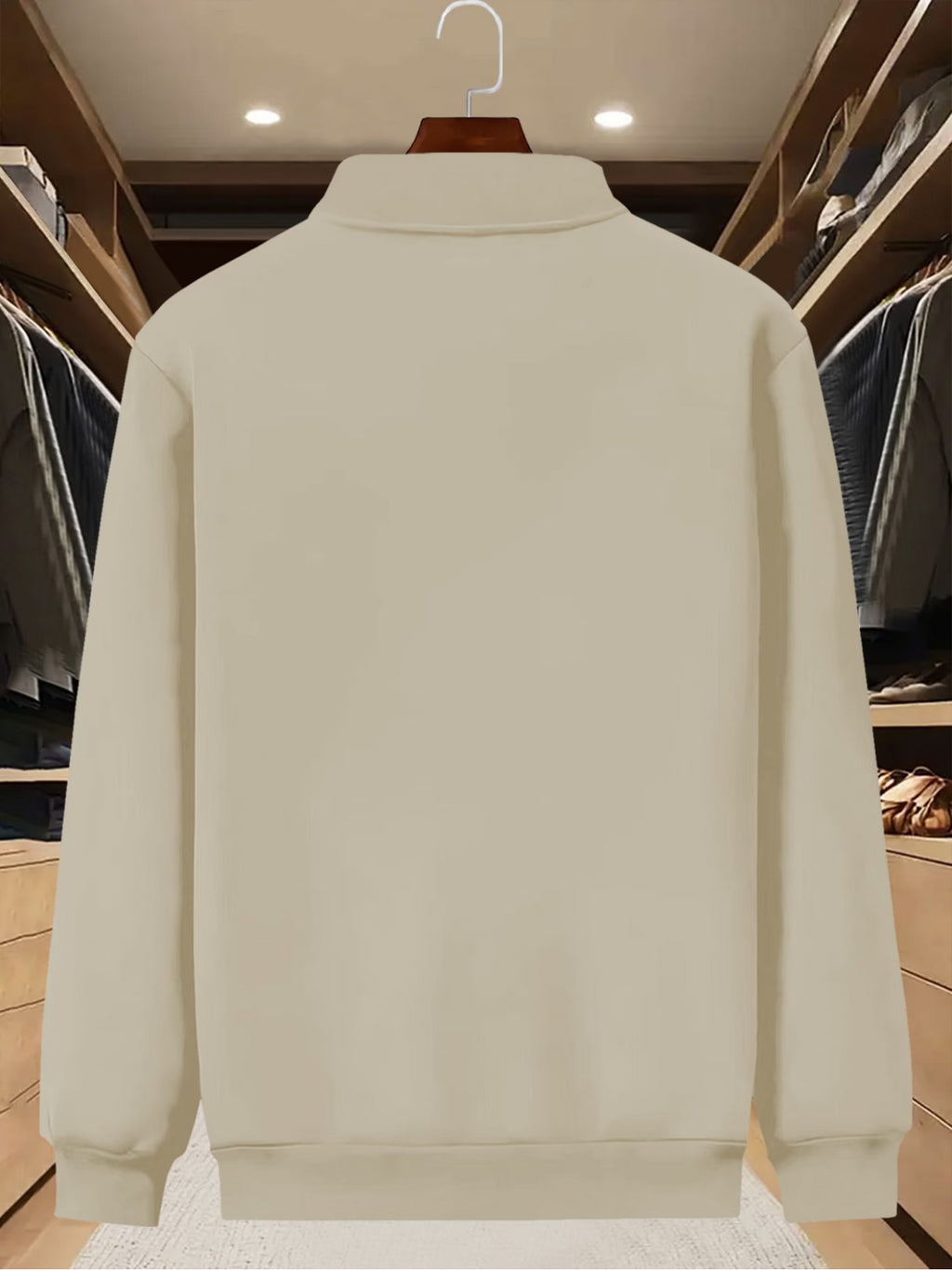 Small Lapel Jacket Men'S American Retro Loose Casual Coat Trendy Brand All-Match Jacket - Apricot