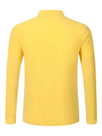 Men'S Fashion Autumn New Long Sleeve Shirt Loose Casual Solid Color Individualistic Shirt, New Season - Yellow