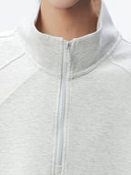 Summer Half-Zip Stand Collar Short Sleeve T-Shirt Men'S Loose Premium Air Layer Shoulder Sleeve Design Versatile Top - Khaki 1