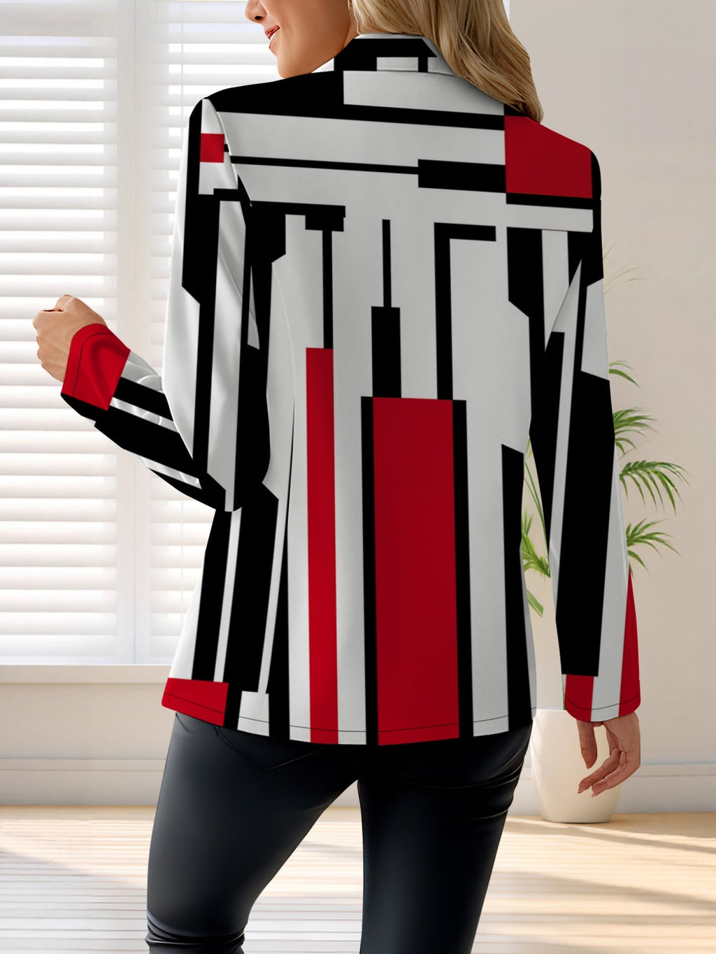 Women's Autumn Campus Fashion,  Outdoor Travel Attire, Tops with Unique Patterns, Elegant Printed Autumn Coats, and Exquisite Blazers. - Mixed colors