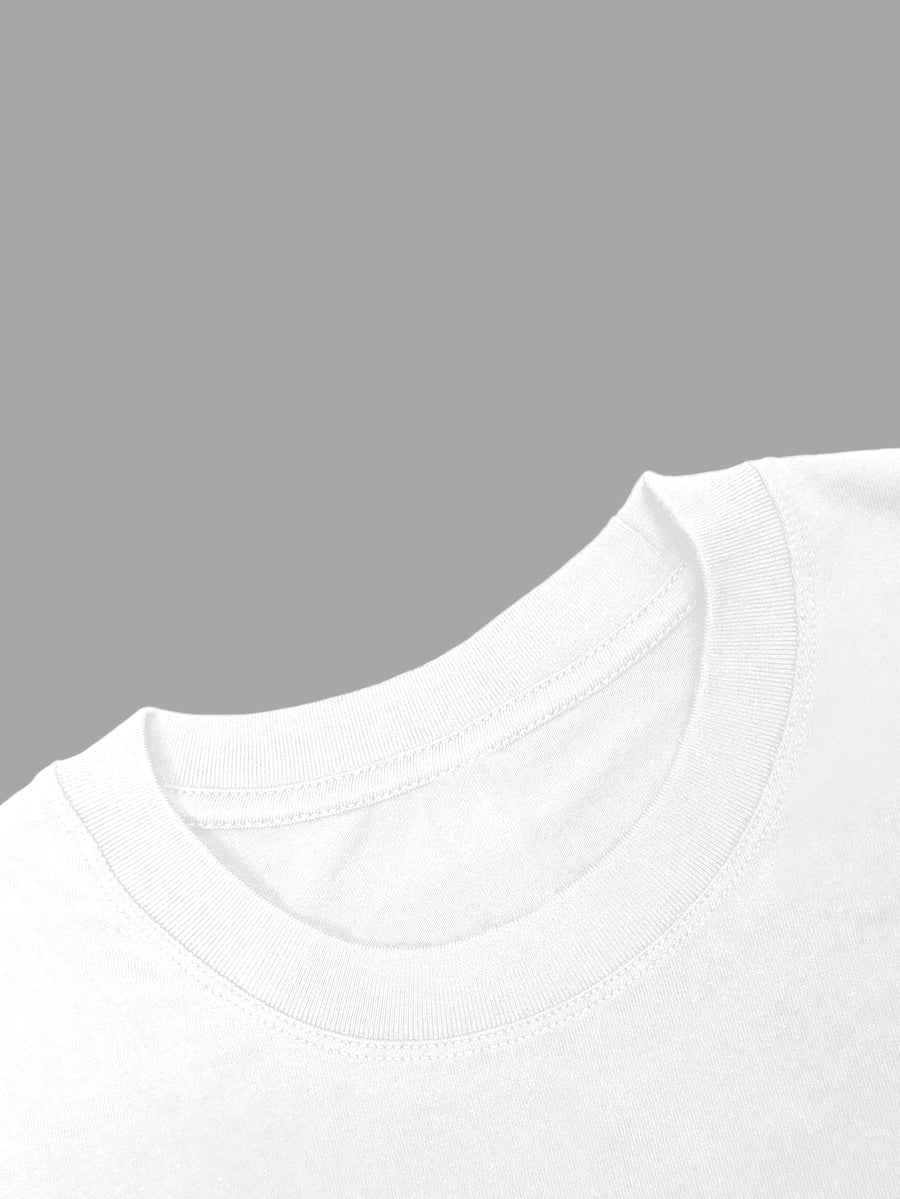 Women'S 100% Solid Color Long Sleeve T-Shirt, Round Neck, Comfortable Casual Wear for Everyday Use - White