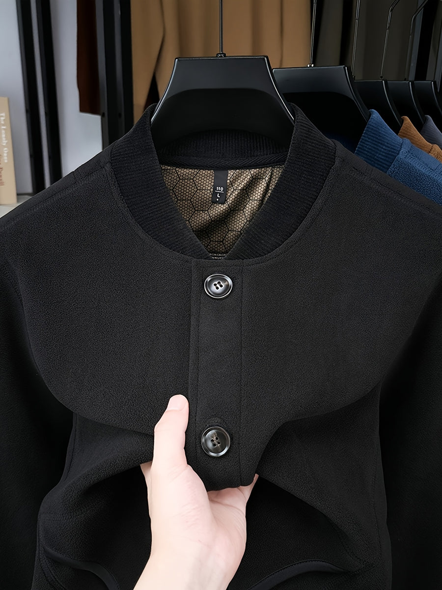 Father's Day Gift for Men: 2026 Spring/Autumn New Style Men's Jacket, Unlocking a Mature Spring Vibe, Lightweight and Comfortable, Suitable for the Changeable Weather of Early Spring - Black