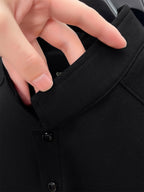 Men'S Stand-Up Collar Short-Sleeved T-Shirt, Men'S Retro High-End Summer New Shoulder-Padded Slimming Half-Sleeve Polo Shirt, Men'S Yao Can - Black